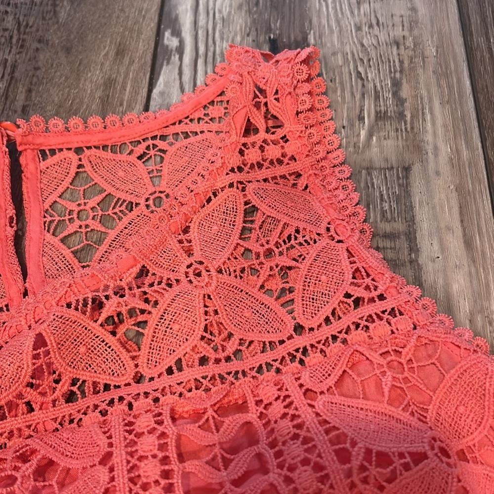 BB Dakota Sandra Mini Dress in Coral 🪸 Sugar Size M - Picture 8 of 11